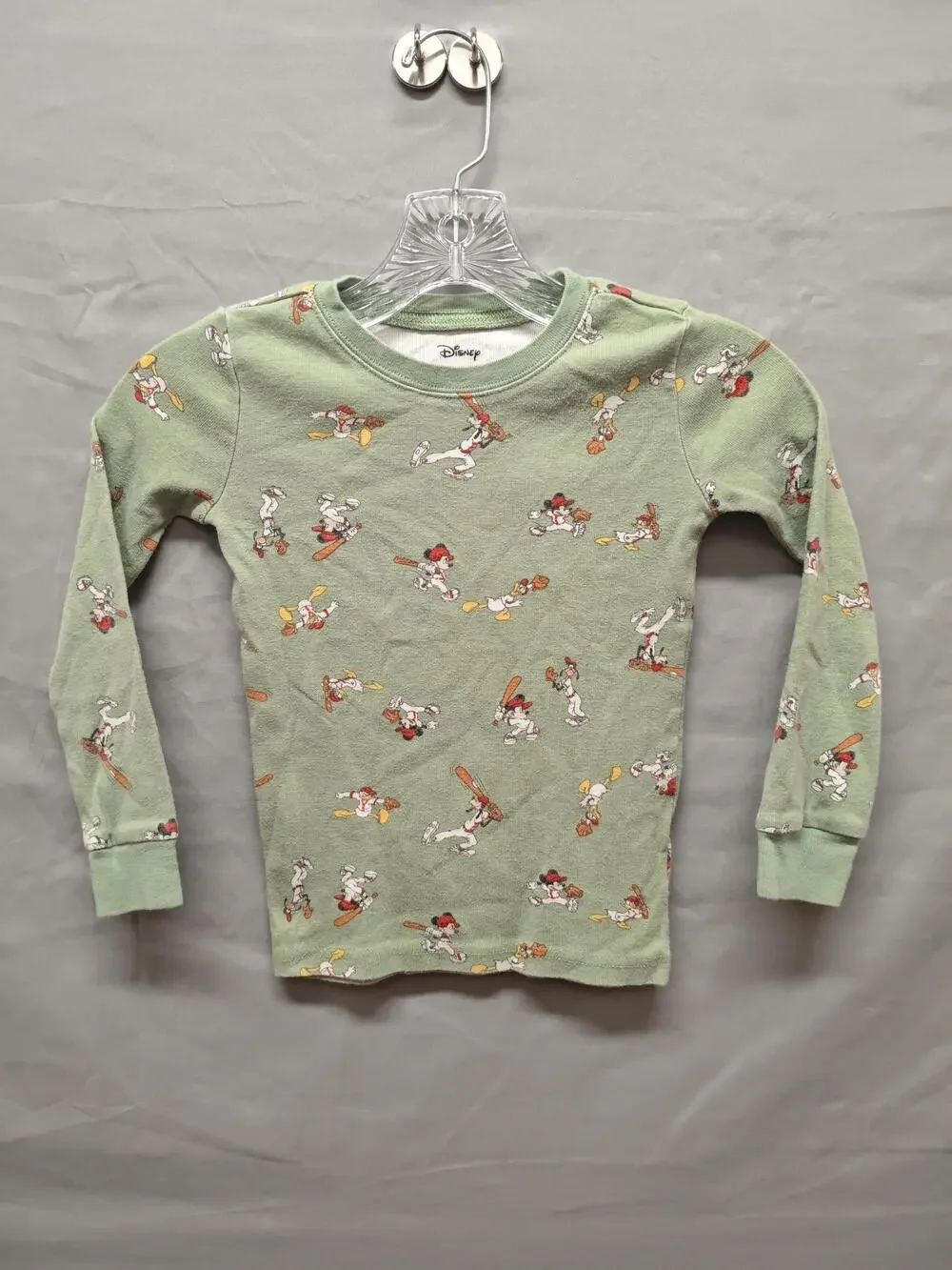Disney x Janie and Jack Shirt Youth 6 Goofy Baseball Pajama Top Long Sleeve